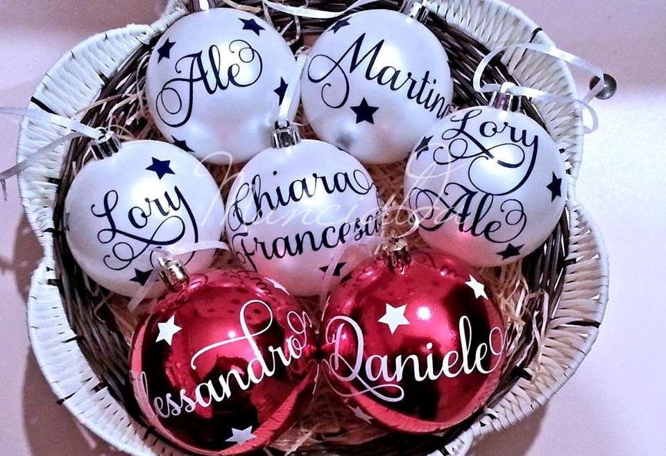 Palline Di Natale Personalizzate Con Foto.Palline Di Natale Personalizzate Un Albero Di Natale Handmade