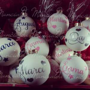 Palline Di Natale Personalizzate Un Albero Di Natale Handmade