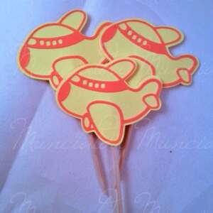 cupcake topper aeroplano