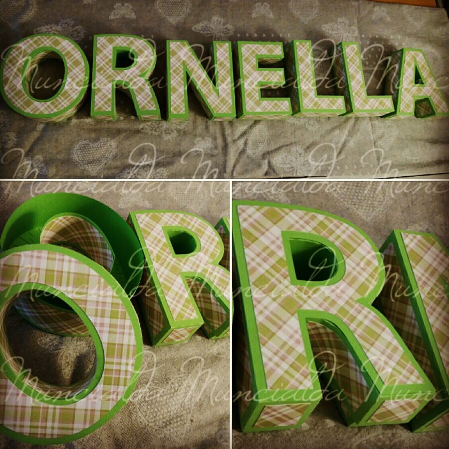 Scatole porta confetti - lettere 3D - immagine 5