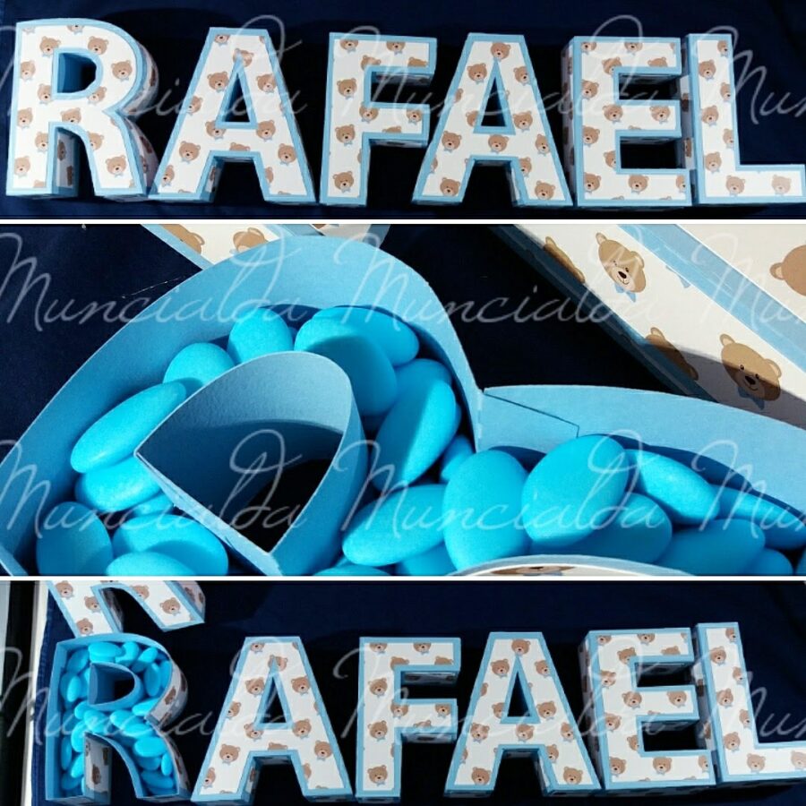 Scatole porta confetti - lettere 3D - immagine 6