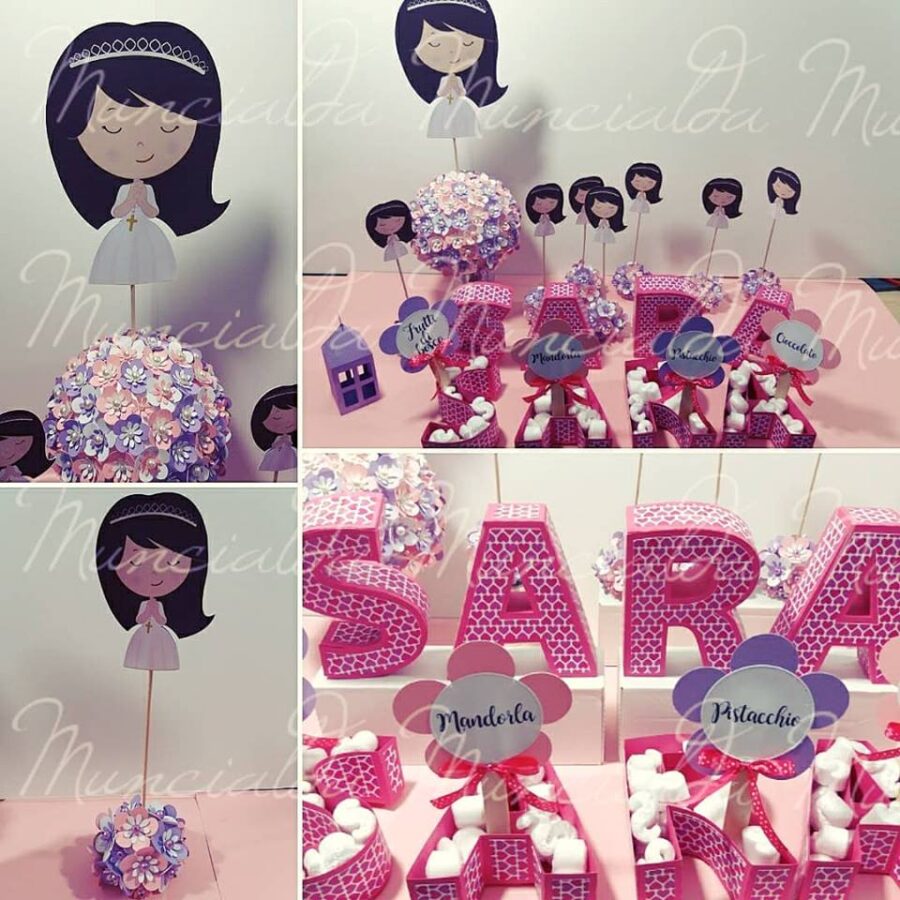 Scatole porta confetti - lettere 3D - immagine 14