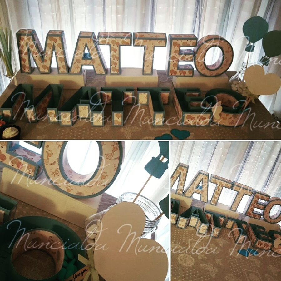 Scatole porta confetti - lettere 3D - immagine 7