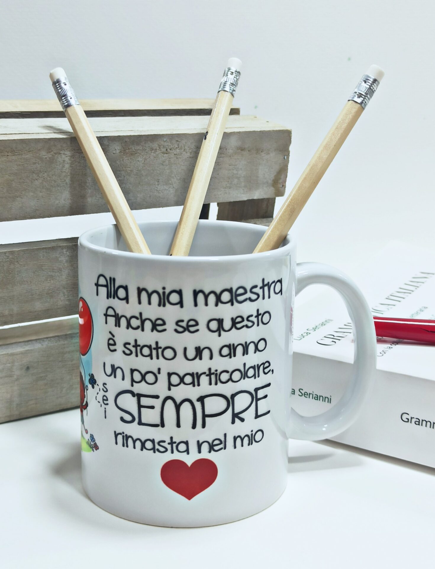 Regalo maestre: mug o portapenne. Un regalo a fine anno