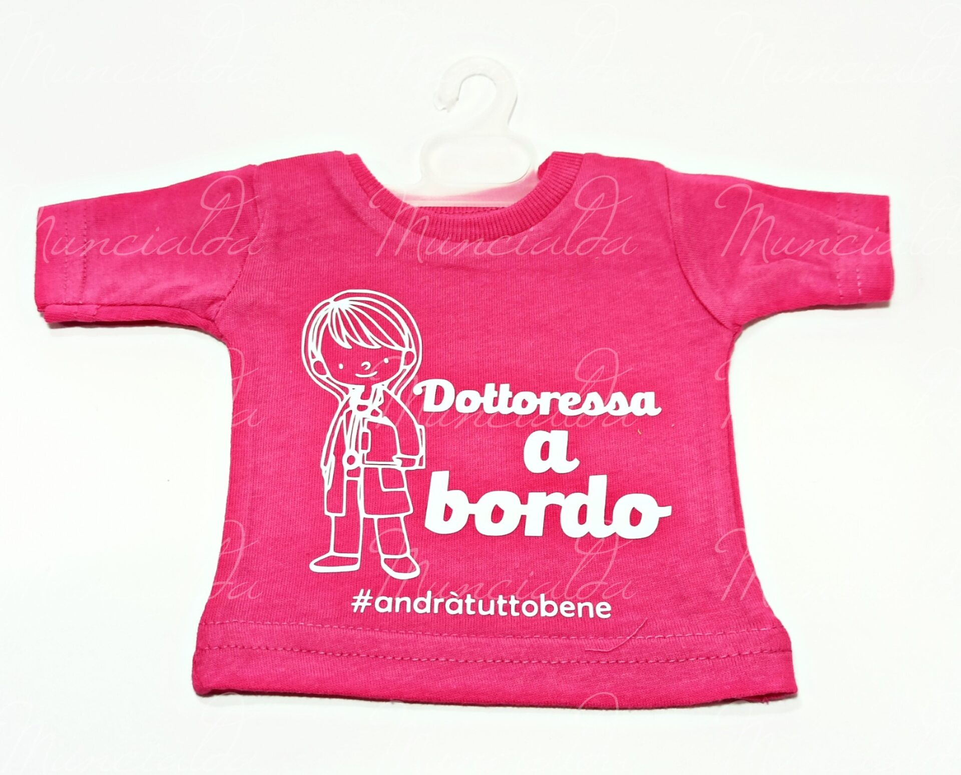 mini t-shirt auto nome a bordo personalizzata con nome