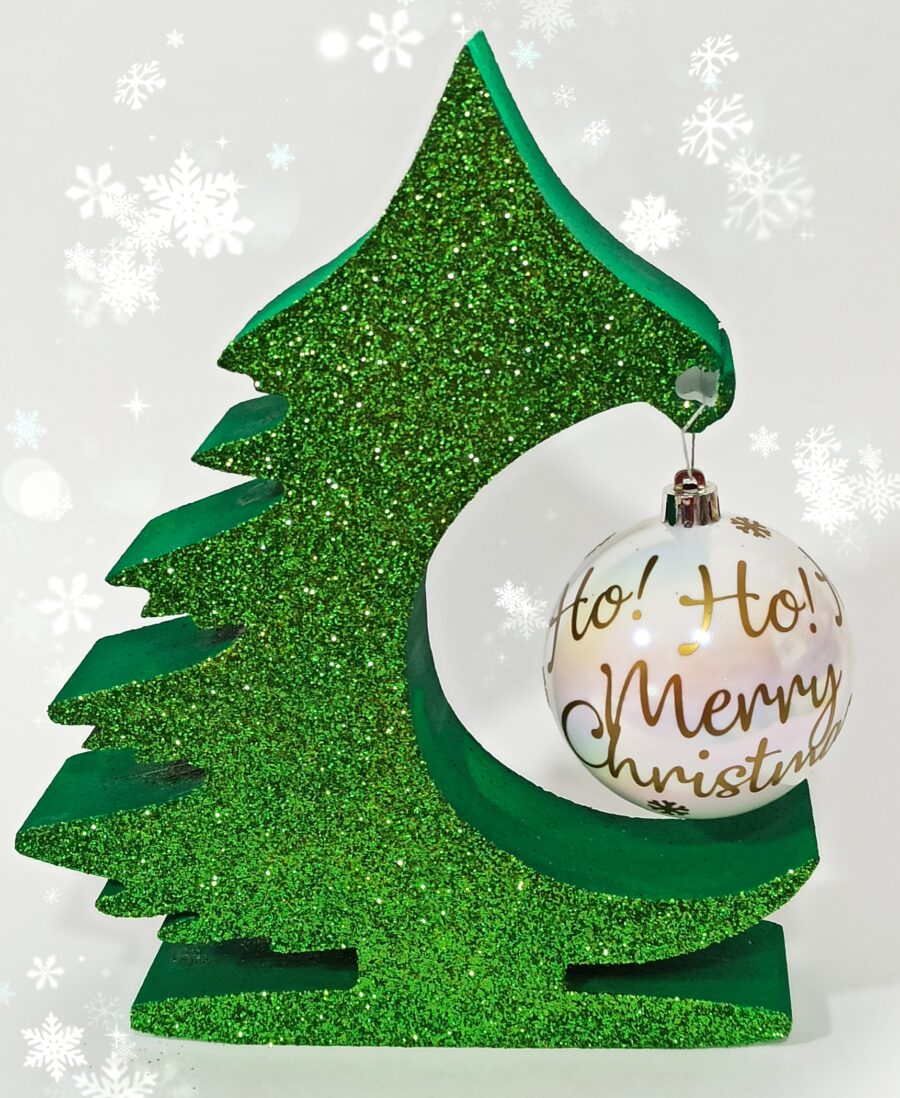 Albero con pallina - decorazione natalizia - immagine 3