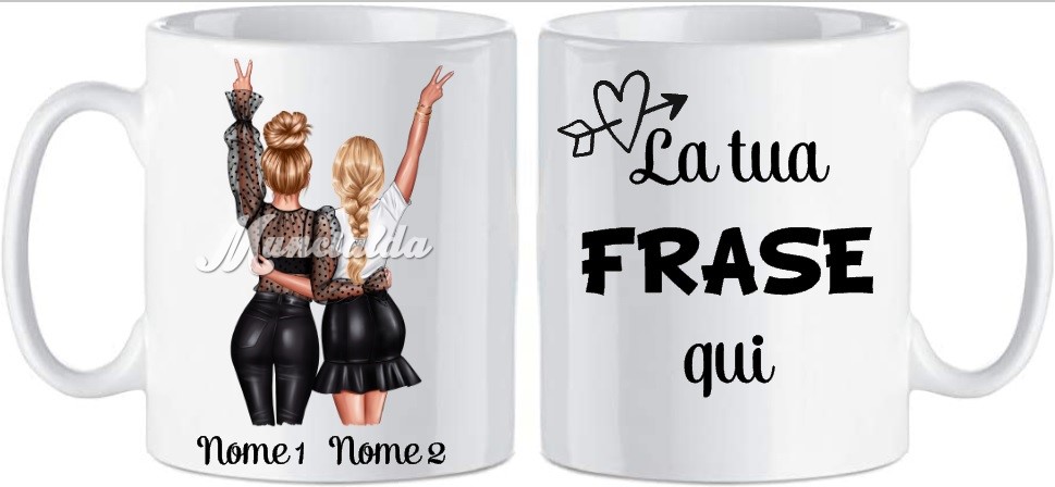 Best friends mug: un regalo interamente personalizzato