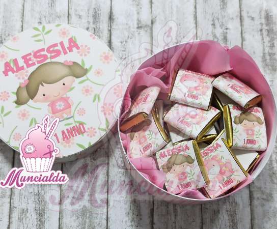 Cioccolatini personalizzati bimba e unicorno