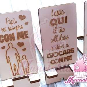 porta cellulare legno