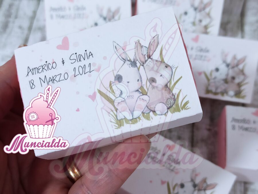 Bomboniere matrimonio scatoline fiammiferi