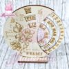 calendario perpetuo legno modello fiori