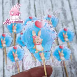 cupcake topper coniglietto