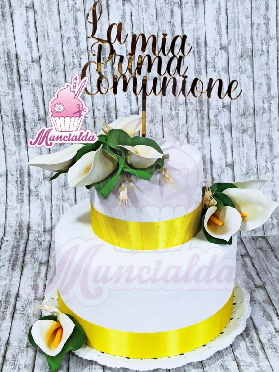torta prima comunione calle