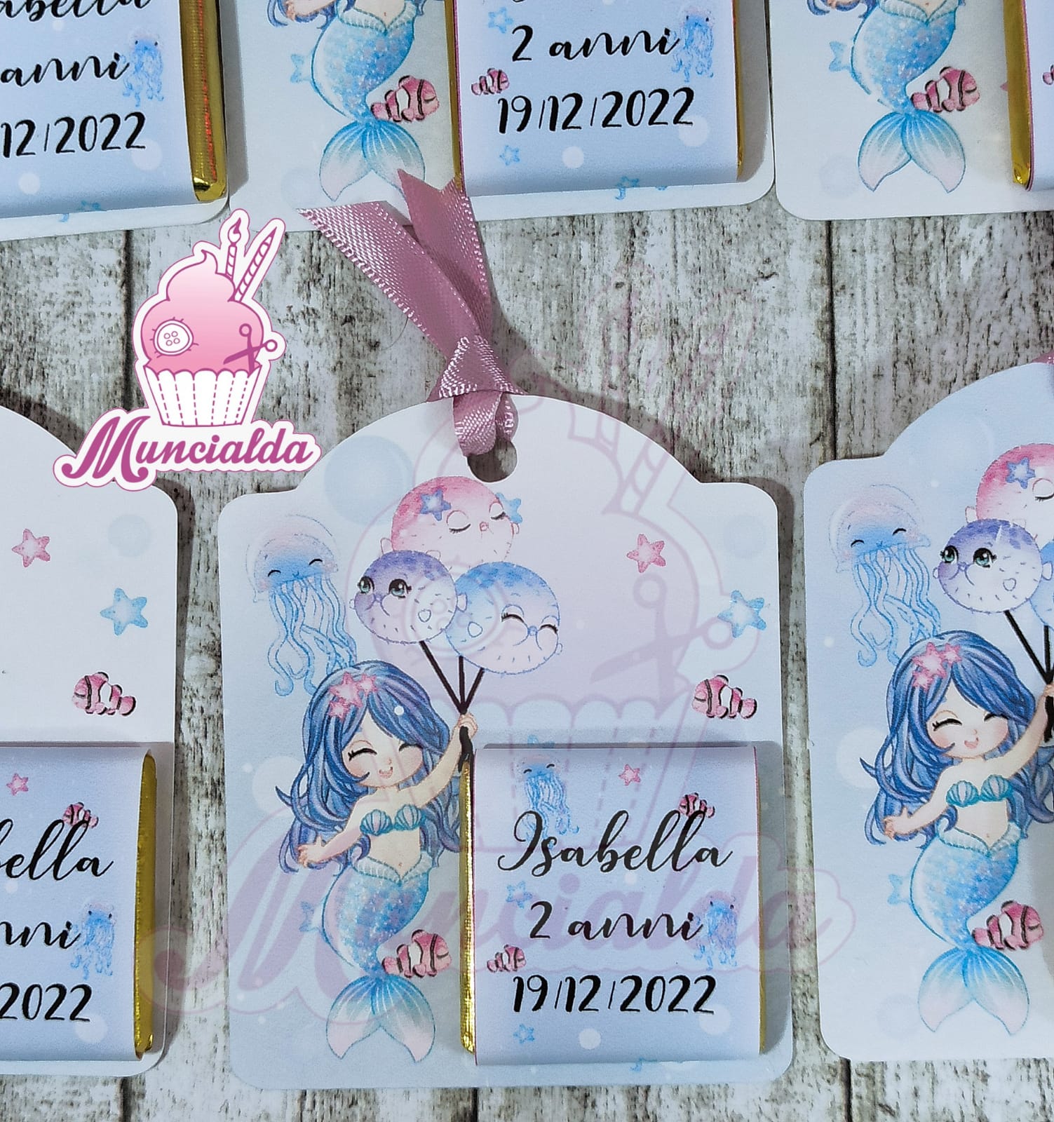 cioccolatini segnaposto personalizzati - Feste - Bomboniere - di