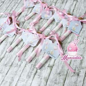 Bomboniera nascita bimba provetta marshmallows