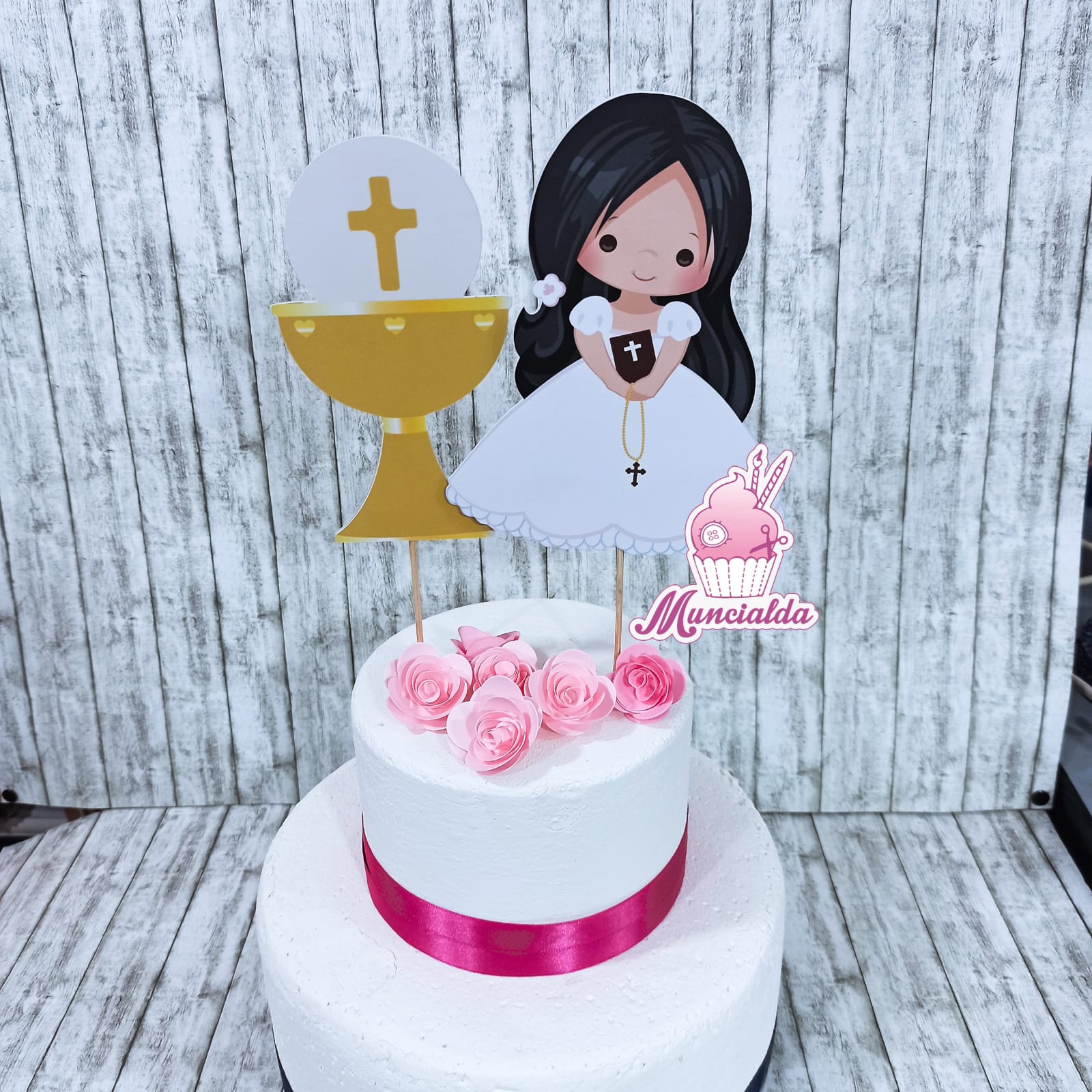 cake topper prima Comunione: abbinalo al topper calice