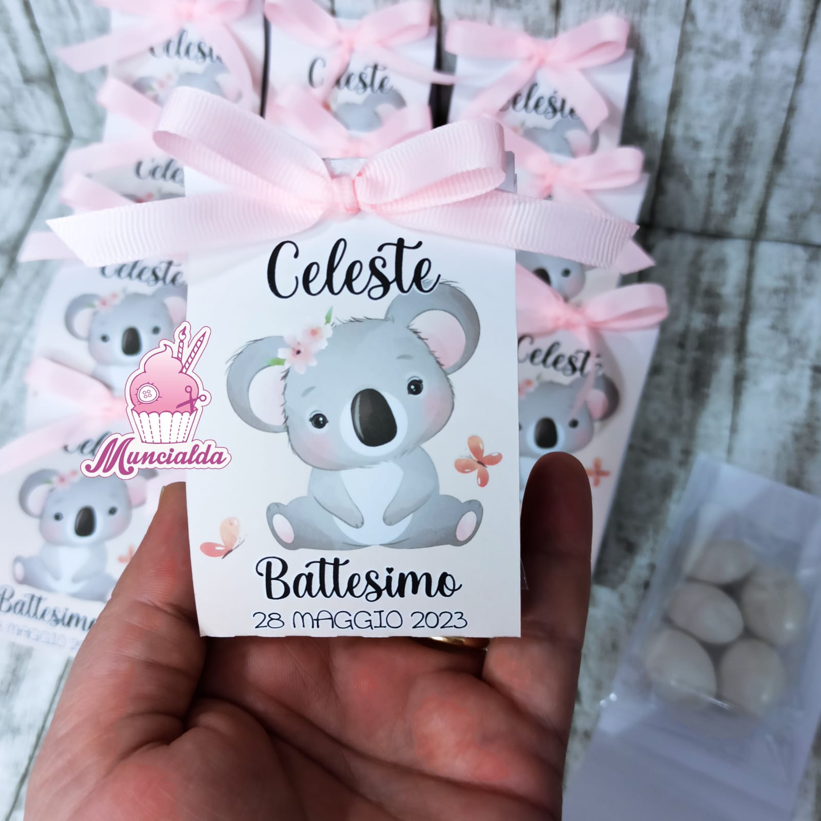 bustine portaconfetti Battesimo bimba: idee bomboniere easy