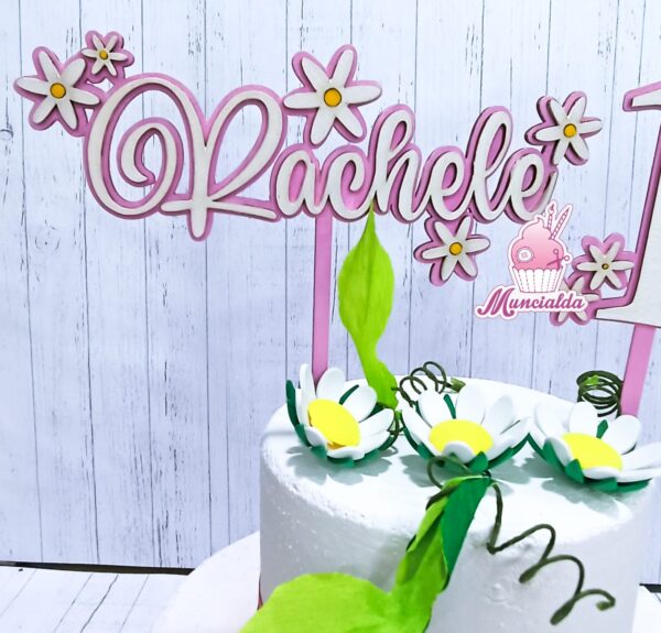 cake topper torta in legno