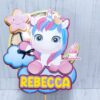 cake topper unicorno