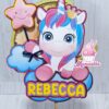 cake topper unicorno