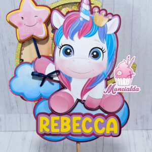 cake topper unicorno