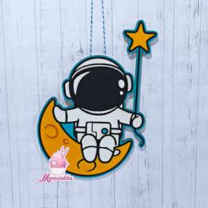 Decorazione in legno, Astronauta sulla Luna