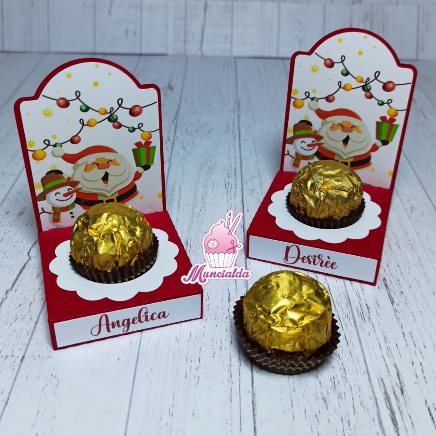 Segnaposto cioccolatino Natale