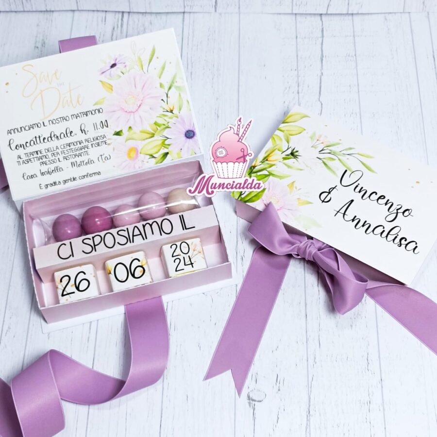 Scatole degustazione confetti matrimonio