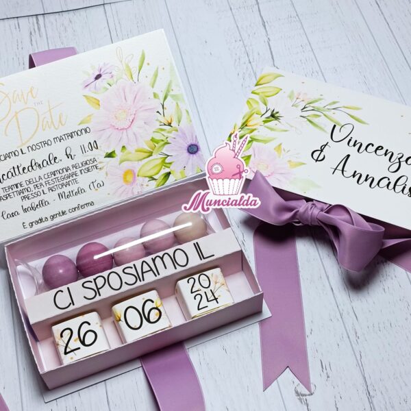 Scatole degustazione confetti matrimonio