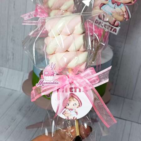 Spiedini marshmallow Cappuccetto rosso