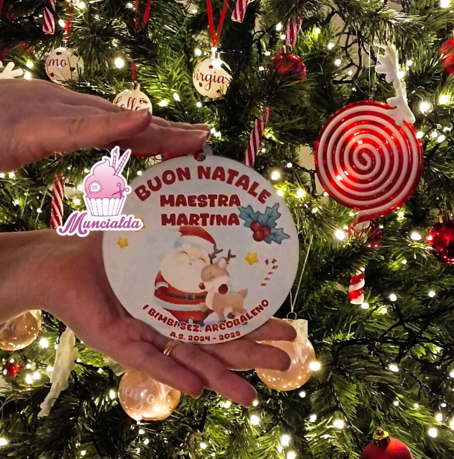 Pallina di Natale regalo maestre
