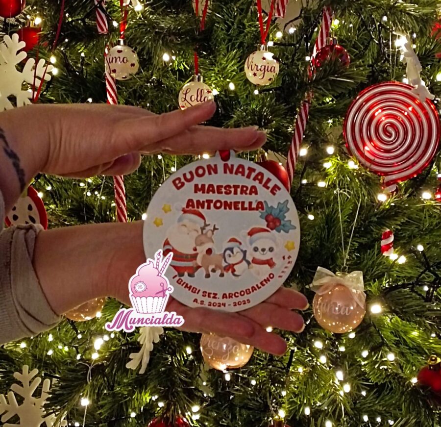 Pallina di Natale regalo maestre