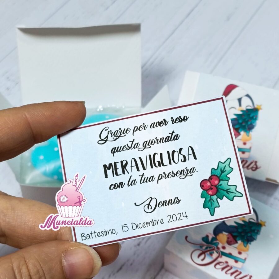 Scatoline porta confetti Battesimo Natalizio