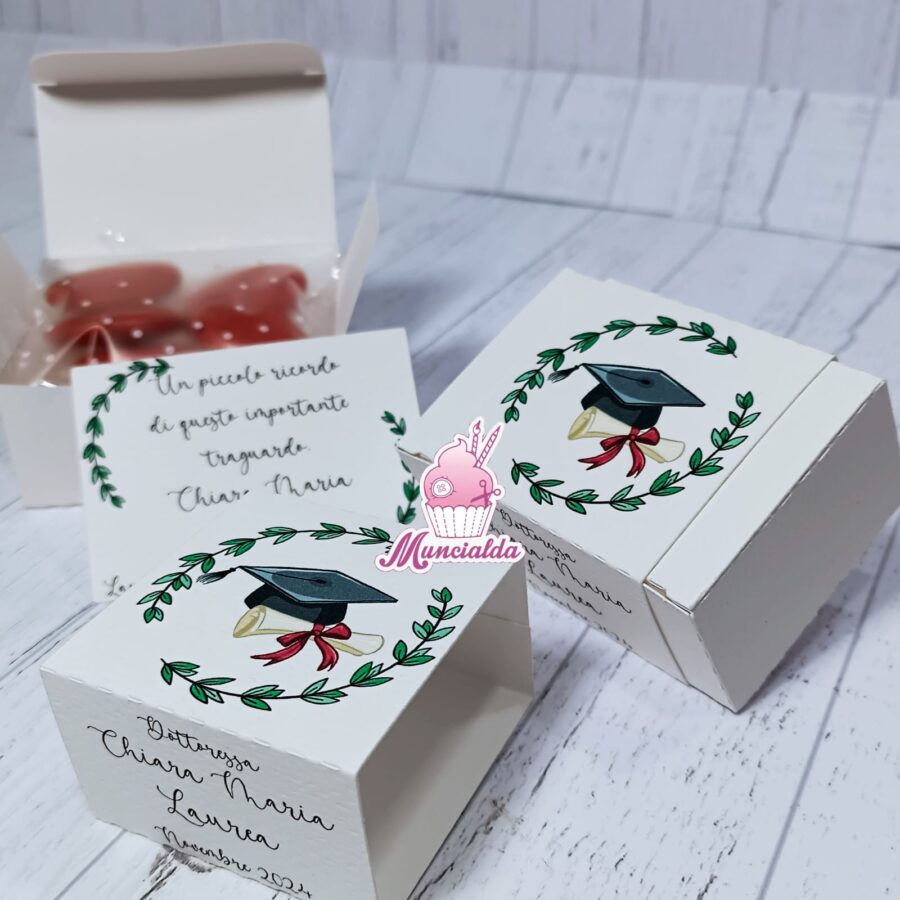 scatoline portaconfetti Laurea