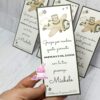 cartoncini segnaposto battesimo orsetto