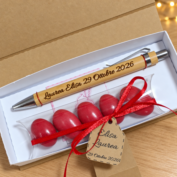 Bomboniere penne personalizzate Laurea
