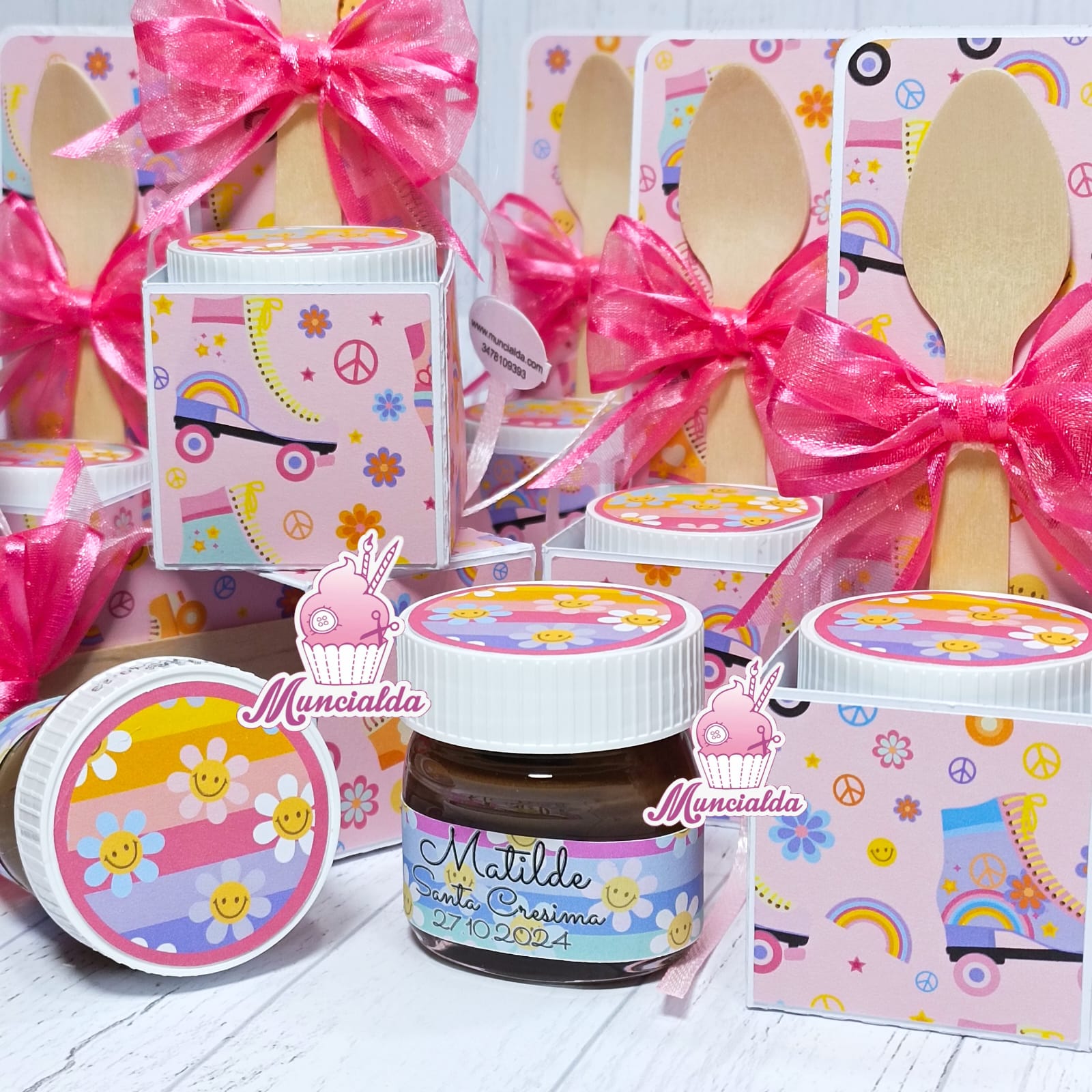 Bomboniere figli dei fiori nutelline