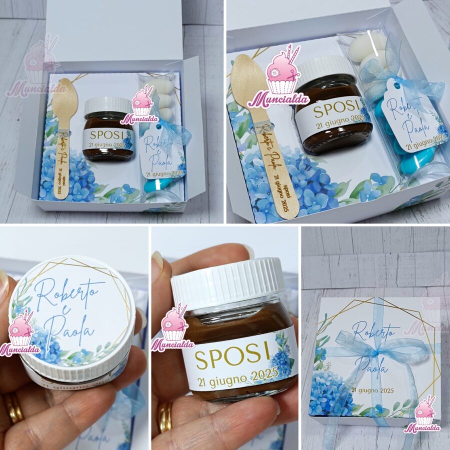 Bomboniera matrimonio nutelline