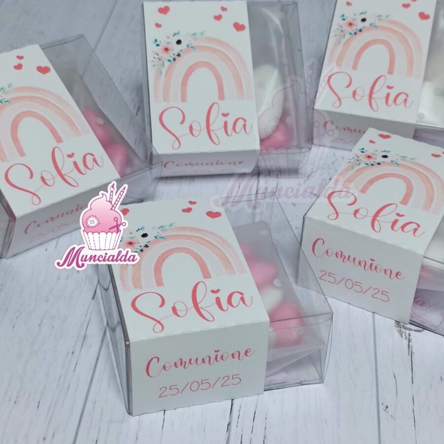 Scatoline confetti arcobaleno