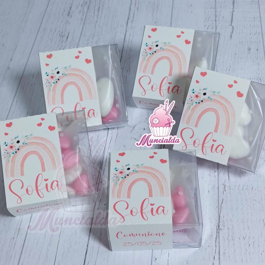 Scatoline confetti arcobaleno