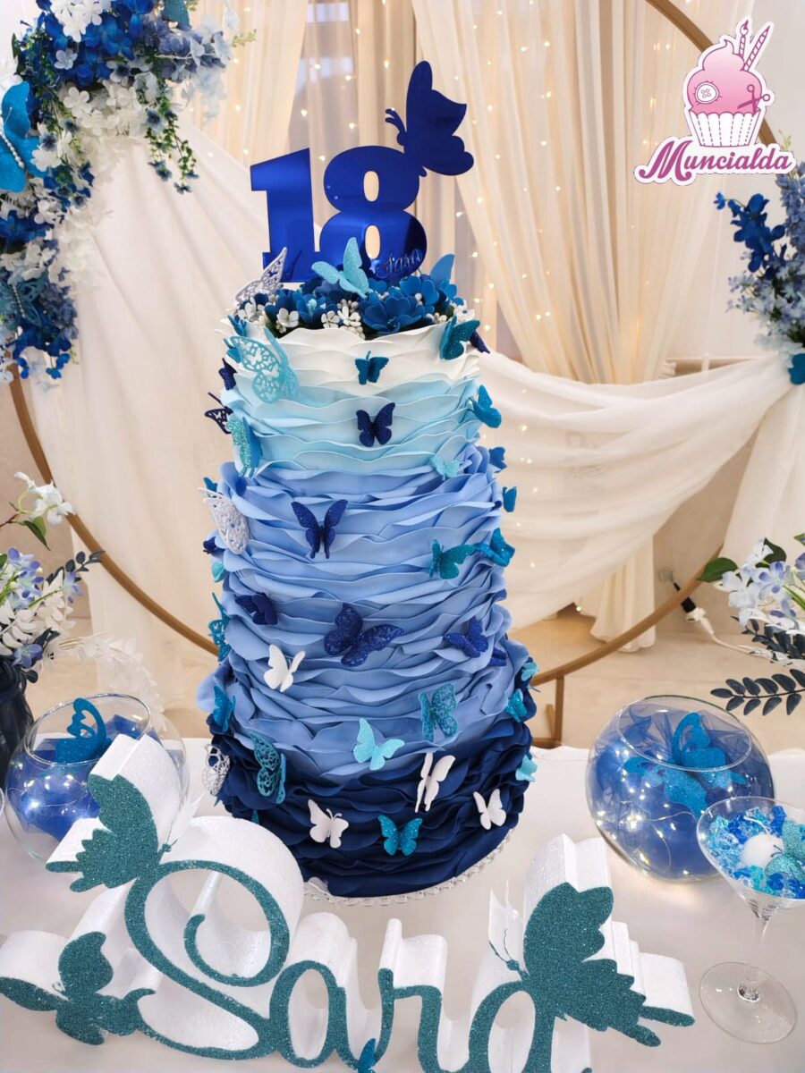 torta scenografica farfalle