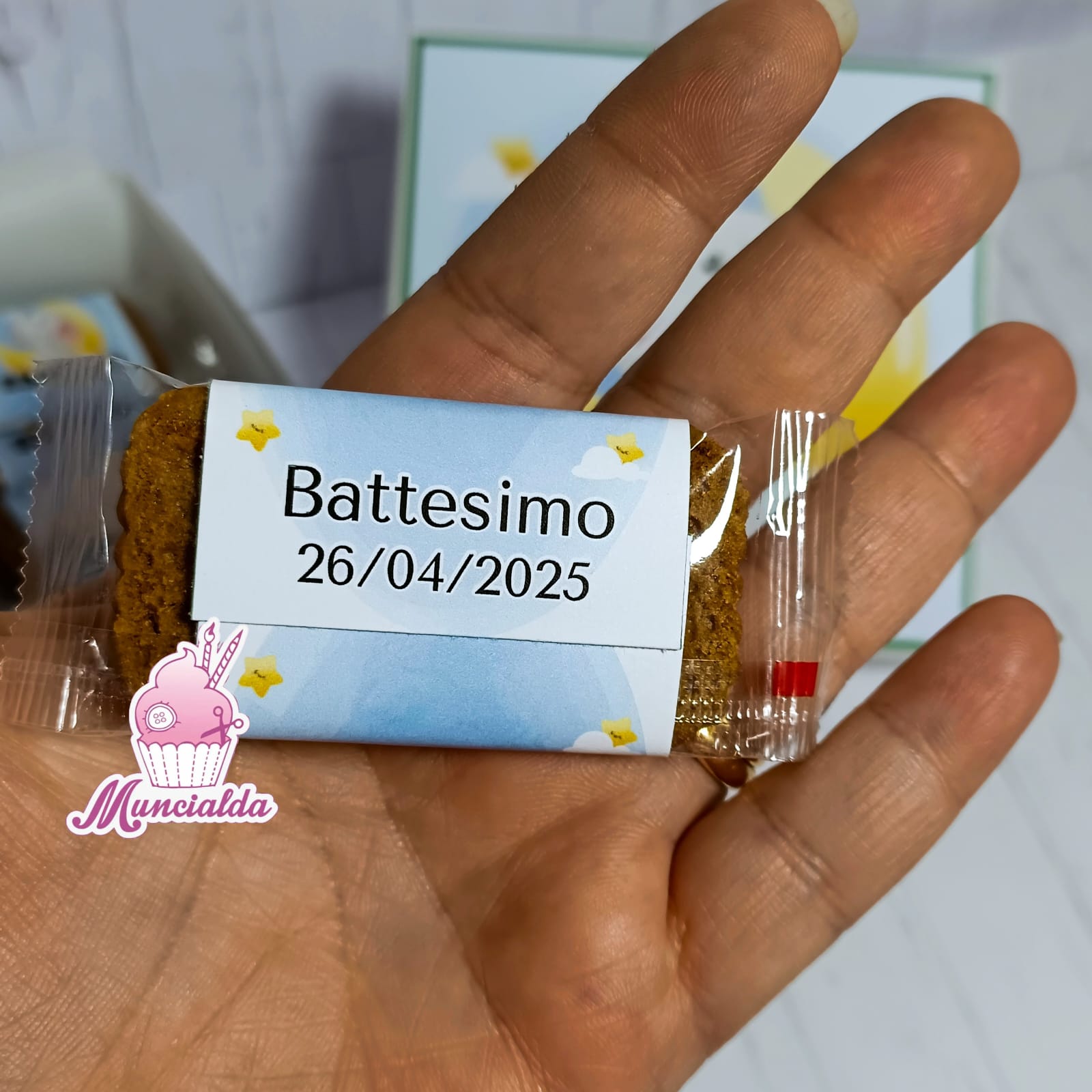 Scatola biscotti personalizzati ELEFANTINO