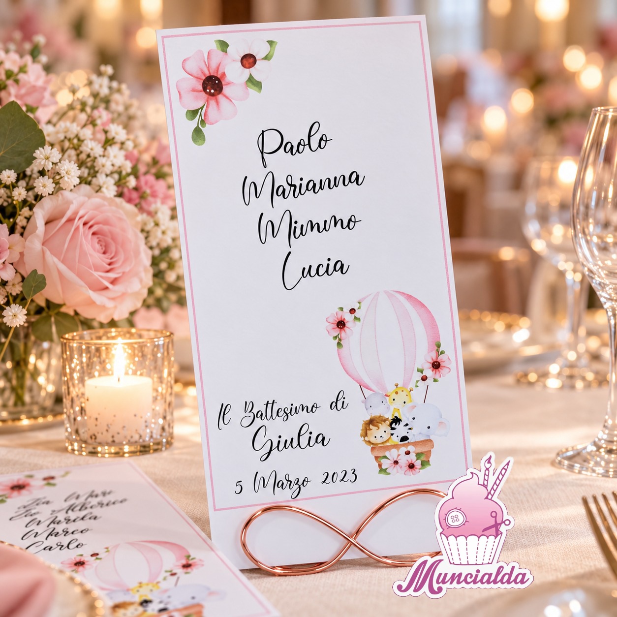 Tableau de mariage - MONGOLFIERA