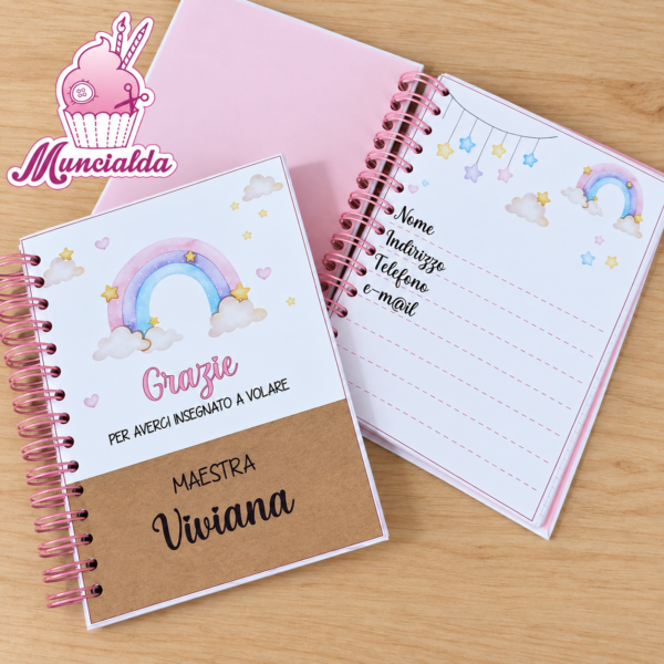 Quaderno personalizzato per regalo maestra