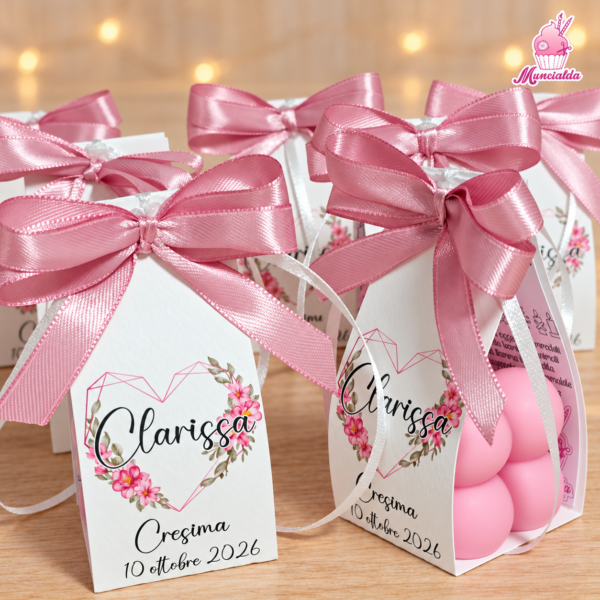 Candele personalizzate per bomboniere Cresima