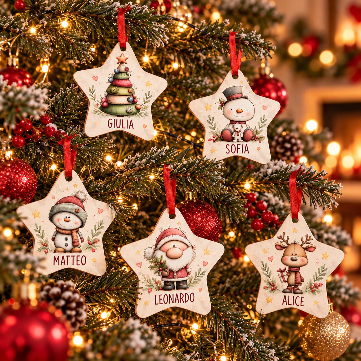 decorazione stella di natale